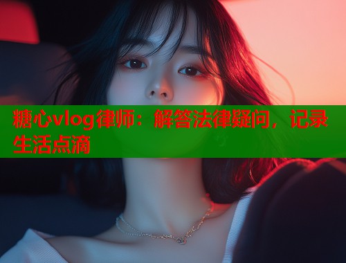 糖心vlog律师：解答法律疑问，记录生活点滴