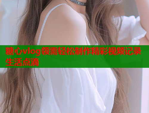 糖心vlog领需轻松制作精彩视频记录生活点滴