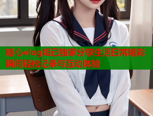 糖心vlog妲己独家分享生活日常精彩瞬间轻松记录与互动体验