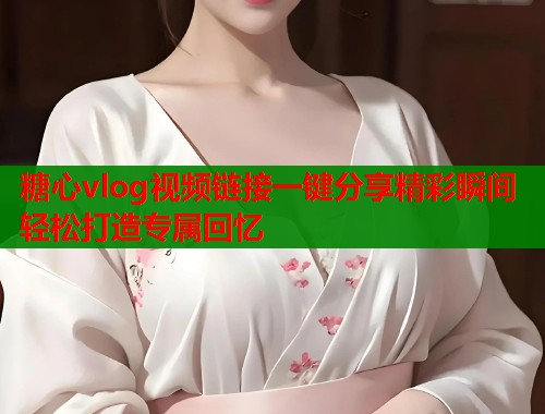 糖心vlog视频链接一键分享精彩瞬间轻松打造专属回忆