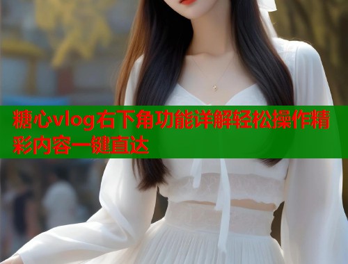 糖心vlog右下角功能详解轻松操作精彩内容一键直达