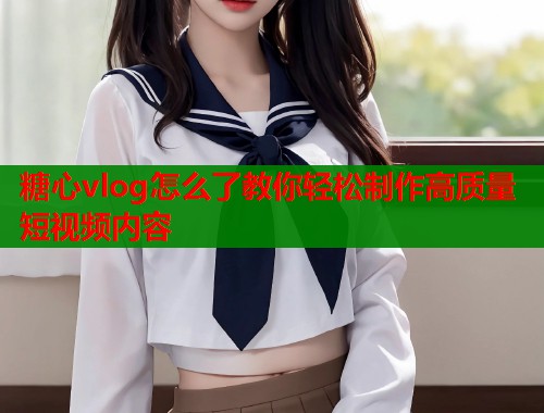 糖心vlog怎么了教你轻松制作高质量短视频内容