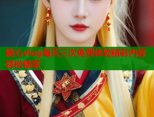 糖心vlog每天三次免费体验精彩内容轻松畅享 糖心vlog每天三次免费体验精彩内容轻松畅享