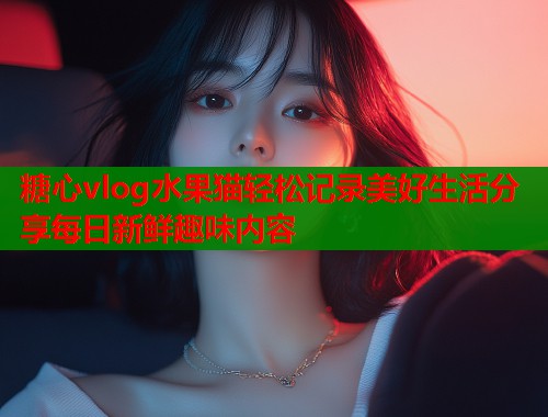 糖心vlog水果猫轻松记录美好生活分享每日新鲜趣味内容