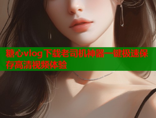 糖心vlog下载老司机神器一键极速保存高清视频体验