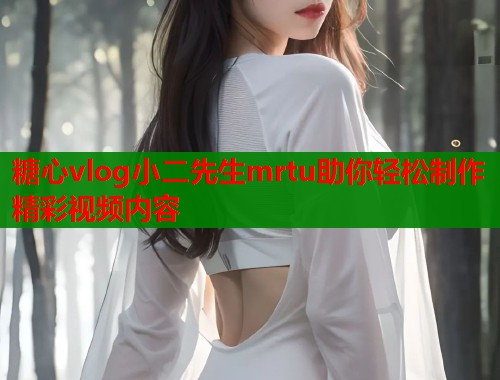 糖心vlog小二先生mrtu助你轻松制作精彩视频内容