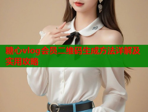 糖心vlog会员二维码生成方法详解及实用攻略