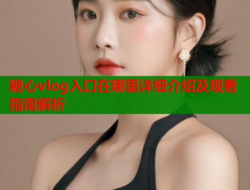 糖心vlog入口在哪里详细介绍及观看指南解析