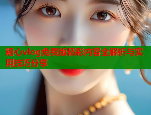 糖心vlog免费版精彩内容全解析与实用技巧分享