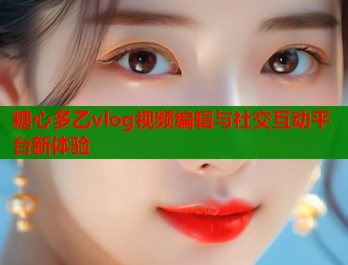 糖心多乙vlog视频编辑与社交互动平台新体验